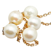 K18YG イエローゴールド アコヤパール8.5mm 5P ネックレス レディース 【中古】